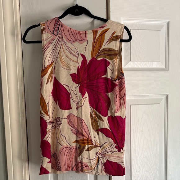 Chico's Pink and Orange Floral Top - Picture 5 of 6